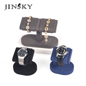 Jinsky Watch Display Stand – Pillow <b>Cushion</b> & Holder for Counter Showcase, Bracelet & Watch <b>Storage</b> Rack - Product Image 2