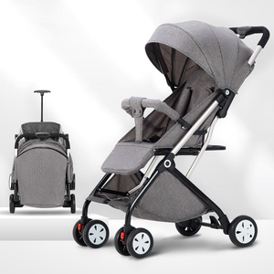รถเข็นเด็ก รถเข็นเด็กพับได้น้ำหนักเบา โครงเหล็กคาร์บอน ขนาดกะทัดรัด - Product Image 3