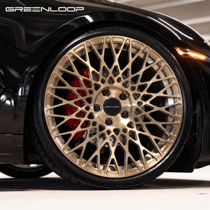 GREENLOOP <span class=keywords><strong>Chrom</strong></span>-Rad für Luxus 992 991 Monoblock Geschmiedete Leichtmetallfelgen 5x114.3 5x130 5x127 5 Ausführungen Gebürstet Bronze Gold - Product Image 4