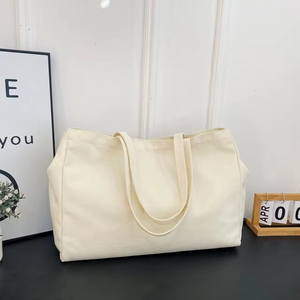 Túi Tote đựng đồ tạp hoá in logo tùy chỉnh, chất liệu <span class=keywords><strong>canvas</strong></span> dày, cỡ lớn, số lượng lớn, có thể tái sử dụng, túi mua sắm bằng vải cotton cá nhân hóa - Product Image 4