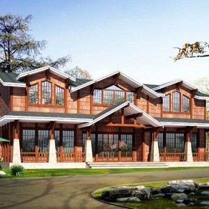 Casas de Verano de Madera, Estilo Tradicional, Fáciles de Montar, Casa de Ocio al Aire Libre, Madera Tratada a Presión para Granjas, Resorts y Villas - Product Image 1
