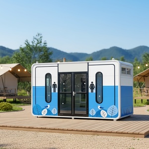 Toilettes portables haut <span class=keywords><strong>de</strong></span> gamme Apple Cabin Pod pour les attractions touristiques, les parcs, les sanitaires mobiles <span class=keywords><strong>de</strong></span> luxe en plein air pour hommes et femmes - Product Image 2