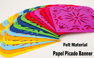Drapeaux en feutre polyester écologiques et durables, conçus sur mesure, Querido Mexican Cinco <span class=keywords><strong>De</strong></span> Mayo, Papel Picado, bannières suspendues pour fête - Product Image 6