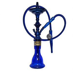 Auténtica cachimba Khalil Mamoon egipcia hecha a mano, color azul (59 cm) - Product Image 1