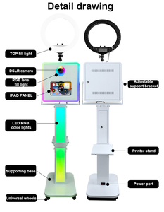 Machine Photobooth DSLR/iPad avec Stock en Entrepôt International, Modèle Personnalisé, Impression Instantanée, Support Logo Personnalisé <span class=keywords><strong>Gratuit</strong></span> - Product Image 3