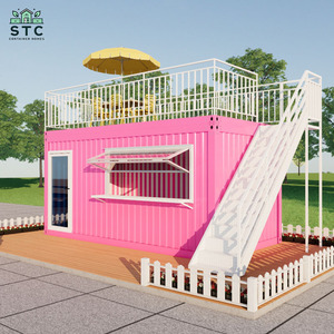 บ้านคอนเทนเนอร์สำเร็จรูปราคาโรงงาน ขยายได้ เคลื่อนย้ายได้ ร้านกาแฟ บ้านคอนเทนเนอร์ขาย - Product Image 2