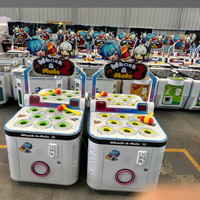 Machine de jeu Whack-A-Mole à 2 joueurs Marteau à frapper Machine de jeu d'arcade Naughty Bean Catch The Light Amusement