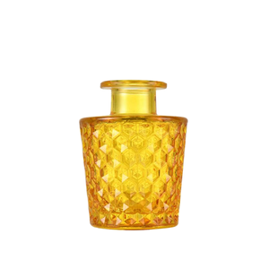 Jarrón de Vidrio Pequeño con Relieve Colorido, Estilo Europeo, para Flores, Botella Hidropónica, Decoración del Hogar - Product Image 3