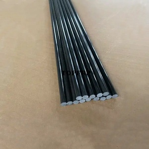 Black Fiberglass <b>Rod</b> FRP Pultruded Round Bars - Product Image 1