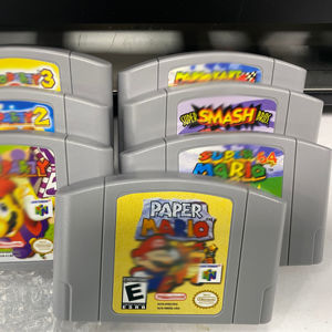 Cartouche de <span class=keywords><strong>jeu</strong></span> N64 pour console de <span class=keywords><strong>jeu</strong></span> Nintendo 64, version américaine NTSC, vidéo 16 bits, série complète - Product Image 1