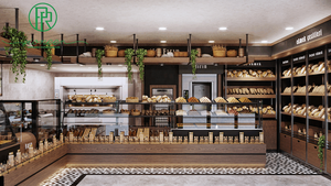 أفكار ديكور متجر المخبوزات الشاملة، كاونتر محل المخبوزات، واجهة عرض الحلويات، رفوف عرض الخبز - Product Image 4