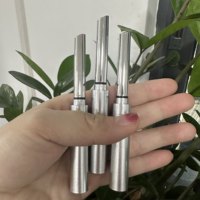 Vente en gros de crayons à lèvres en tube argenté en 3 couleurs, nourrissants, longue tenue, hydratants, rouge à lèvres au miel noir