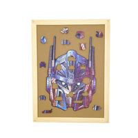 Rompecabezas 3D de Madera de Robot en Oferta para Adultos - Juguete Educativo de Bricolaje de Dibujos Animados Marca Nosto Idea de Regalo