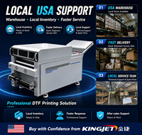 Machine d'impression KINGJET USA, vente en gros, automatique, facile à utiliser, imprimante DTF de format