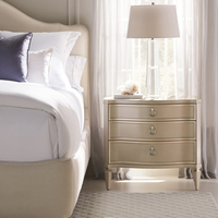 Table de chevet moderne en bois massif à 3 niveaux personnalisable, meuble de chambre à coucher artisanal de qualité supérieure, armoire de rangement