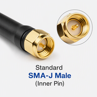 Antenne omnidirectionnelle à base magnétique LoRa UHF ISM 433 MHz 413-453 MHz 3,5 dBi verticale pour connecteur mâle pour passerelle LoRaWAN