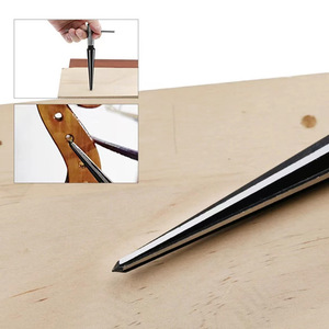 Escariador manual cónico de 5-16 mm con vástago <span class=keywords><strong>redondo</strong></span> para trabajar la madera, herramienta de avellanado y abocardado para taladro eléctrico con vástago hexagonal - Product Image 2