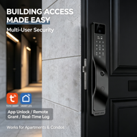 Serrure de porte intelligente avec application TUYA, reconnaissance faciale, empreintes digitales, caméra, serrure biométrique, serrure numérique intelligente