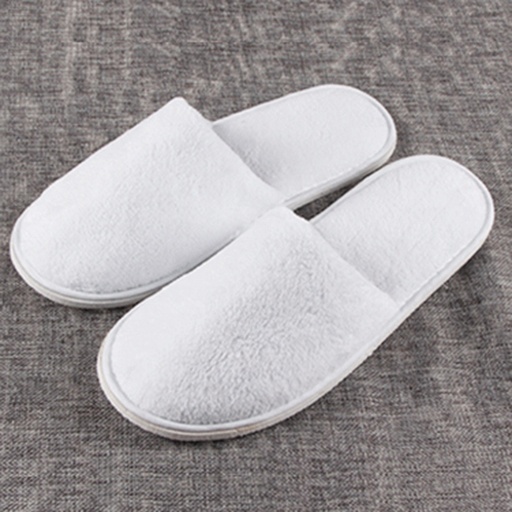Hotel Slipper Closed Toe Luxury White