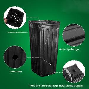 Pots de plantation noirs jetables pour semis d'<span class=keywords><strong>agrumes</strong></span>, de forme rectangulaire élancée, à ouverture épaissie et plus hauts, pour <span class=keywords><strong>pépinière</strong></span> domestique - Product Image 5