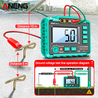 ANENG Multimeter Digital Profesional MH14 Pengukur Resistansi Tanah AC200V Megohmmeter Voltmeter Alat Pengukur Ohm