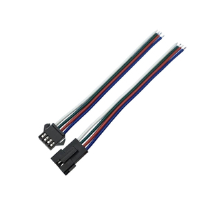 Direktlieferung ab Werk: 2-adriges SM-Anschlusskabel 2,54 mm² Kabelbaum für LED-Downlights und Deckenleuchten mit Stecker und Buchse - Product Image 1