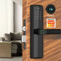 Volibel Carte biométrique automatique d'empreintes digitales numériques Tuya Wifi App Combinaison Sécurité à domicile Serrure de porte intelligente avec caméra
