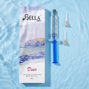 Bella Deep 10ml, la dernière technologie d'<span class=keywords><strong>acide</strong></span> <span class=keywords><strong>hyaluronique</strong></span> réticulé, pour le remplissage des lèvres, l'augmentation du volume du nez et le traitement des rides par <span class=keywords><strong>injection</strong></span>. - Product Image 1