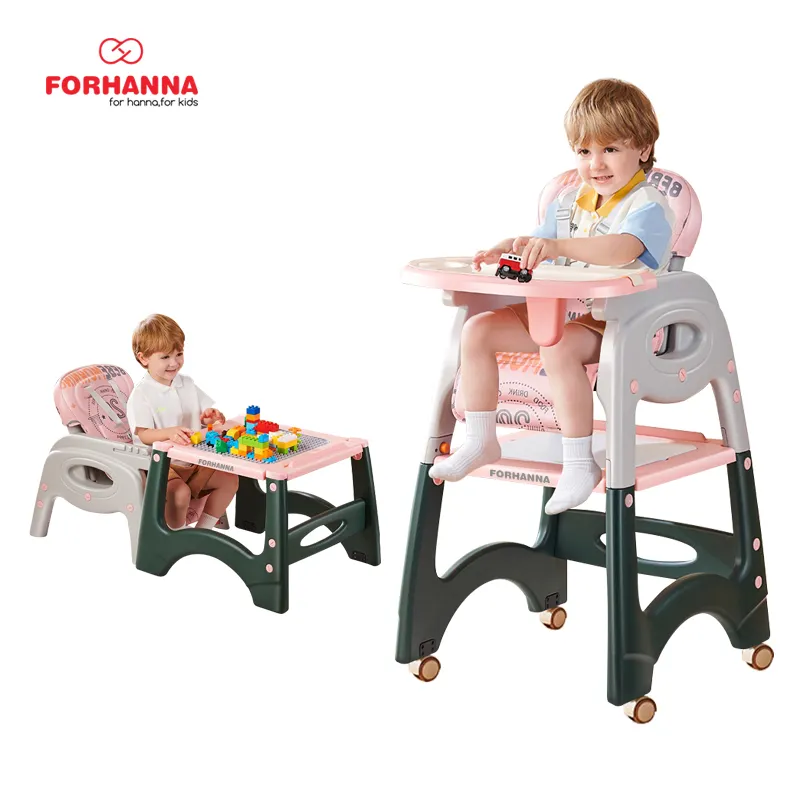 Kids Plush Chairs Wholesale Kids Plastic Chair Baby Metal Folding Safety Material Origin Multifunction baby High chair
