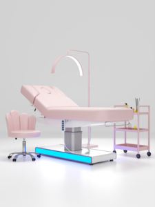 Haut de gamme argent 4 moteurs électrique beauté lit de Massage électrique rose couleur visage SPA beauté meilleurs cils pour <span class=keywords><strong>Salon</strong></span> - Product Image 5