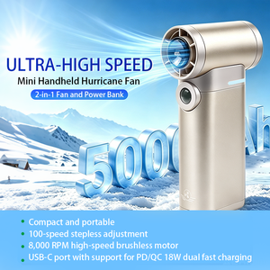Wholesale Portable <b>Handheld</b> <b>Fan</b> USB Rechargeable <b>Handheld</b> Turbo <b>Fan</b> High-Speed 100 Wind Speeds Cooling for <b>Fan</b> - Product Image 2