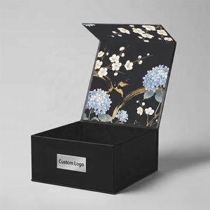 Boîtes rigides magnétiques <span class=keywords><strong>de</strong></span> luxe faites à la main, style <span class=keywords><strong>livre</strong></span>, en papier couché magnétique gaufré avec laminage mat couleur personnalisée - Product Image 2
