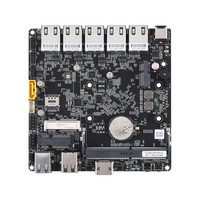 Qotom ddr 4 Carte Mère Intel Celeron J4125 Processeur 5 LAN x86 Industrial Mini itx Carte Mère Avec GPIO PC
