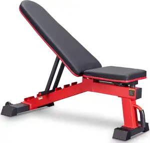 Wellshow Adjustable Bench Utility Weight Bench for Body Workout Incline and Decline Weight Bench