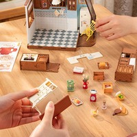 Robotime Rolife Articles de décoration de la maison DG172 Cuisine de cuisson 3D Puzzles en bois Assemblé à la main Kit de maison miniature bricolage