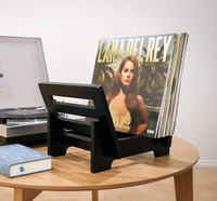 Support de CD en bambou, support de bureau et organisateur de CD, support de rangement, support de rangement de bureau, rangement de comptoir