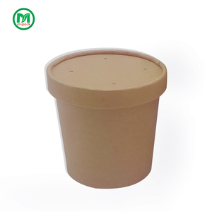 Emballage à <span class=keywords><strong>emporter</strong></span> en papier Kraft, Logo personnalisé 16oz 26oz 32oz, tasse à <span class=keywords><strong>soupe</strong></span>, pour pâtes de riz, pièces - Product Image 6