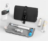 Neceser de Viaje Impermeable para Hombre, de Tela Oxford, con Cierre Magnético, Organizador de Artículos de Aseo, Gran Capacidad, Plegable, Kit de Afeitado