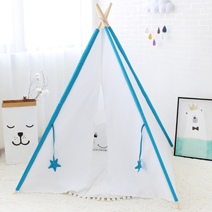 Personalizada al aire libre Oxford material de marco de madera, casa de juego niños triángulo dormir <span class=keywords><strong>tipi</strong></span> <span class=keywords><strong>tienda</strong></span> plegable - Product Image 1