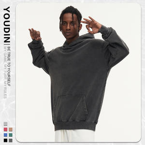 Sudadera con Capucha Unisex Youdin 360G, Estilo Desgastado, Corte Holgado, Informal, con Bolsillo, Anti-Pilling - Product Image 1