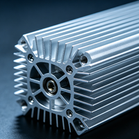 Radiateur industriel robuste en alliage d'aluminium usiné CNC sur mesure avec brochage pour machines d'ingénierie