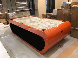 Mesas de <span class=keywords><strong>billar</strong></span> móviles de pie profesional, <span class=keywords><strong>juegos</strong></span> de mesa de <span class=keywords><strong>billar</strong></span> de lujo de mármol dorado de <span class=keywords><strong>9</strong></span> pies para adultos - Product Image 3