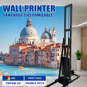 3D UV Vertical Wall/Glass/Metal/Wood/Paper/Ceramic Mural Art Direct <b>Printing</b> Painting <b>Machine</b> Eco-Friendly Inkjet Wall Printer W - Product Image 3