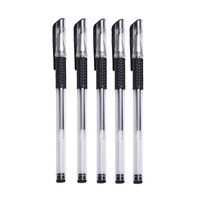 Precio barato negro rojo azul Gel bolígrafos 0,5mm gran oferta Gel tinta pluma escuela Oficina papelería tinta pluma
