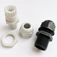 Connecteur fixe en plastique, tête de serrage, tête de câble, connecteur étanche, presse-étoupe M18