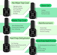 Ensemble de vernis à ongles en gel UV MOBRAY avec base de gel mate brillante et vernis à ongles en gel, ensemble de démarrage pour la conception d'art des ongles en salon, ensemble de manucure adapté