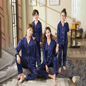 Ddp Kerst Dames Lange Mouwen Zijden Pyjama Pak Santa Claus Xmas Pyjama Familie Kerst Zijde Pyjama Plus Size Vrouwen - Product Image 1