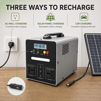 Station d'Énergie 500W 1000W 2000W 3000W au Lithium Portable pour Urgence, Camping, Randonnée, Pêche et Alimentation Secours Extérieure