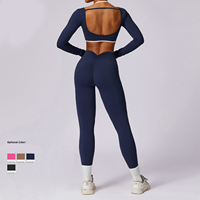 Nouveautés 2025 Ensemble de vêtements de yoga personnalisé avec logo pour femmes Vêtements de sport 2 pièces Ensemble de yoga Tenues de sport Soutien-gorge de sport Shorts de yoga