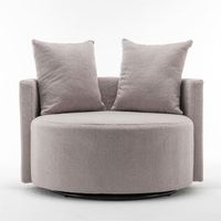 Sofá Esquinero Modular Moderno de Dos Plazas, Tapizado en Sherpa y Cuero Genuino, Estilo Nórdico, Color Rosa, 50 cm, 208